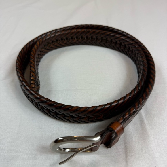 no brand Other - Men's Brown Braided Leather Belt size 38
